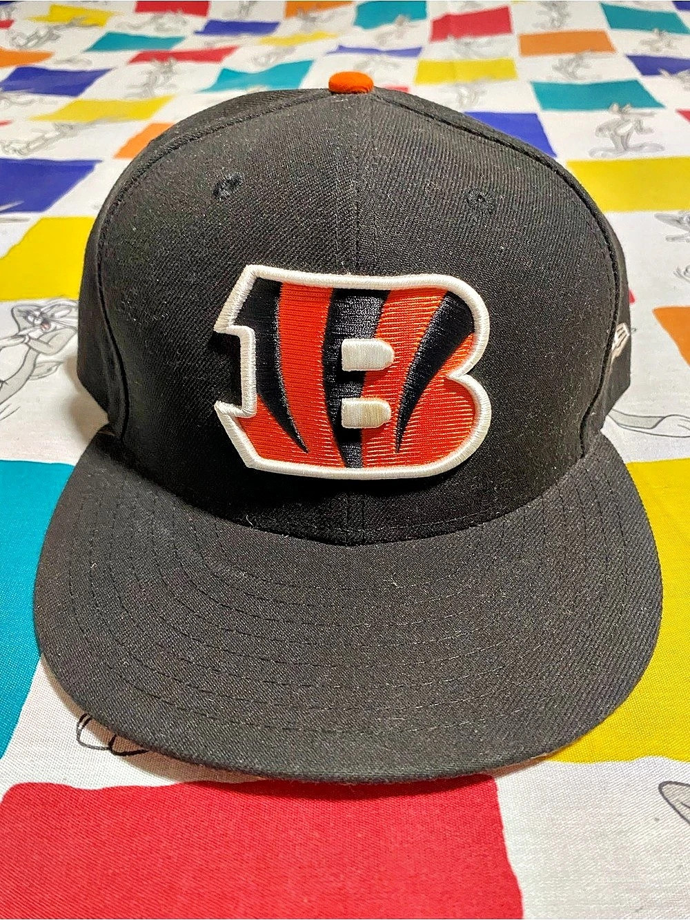 New Era Cincinnati Bengals 59FIFTY Fitted Hat Black & Orange Size 8